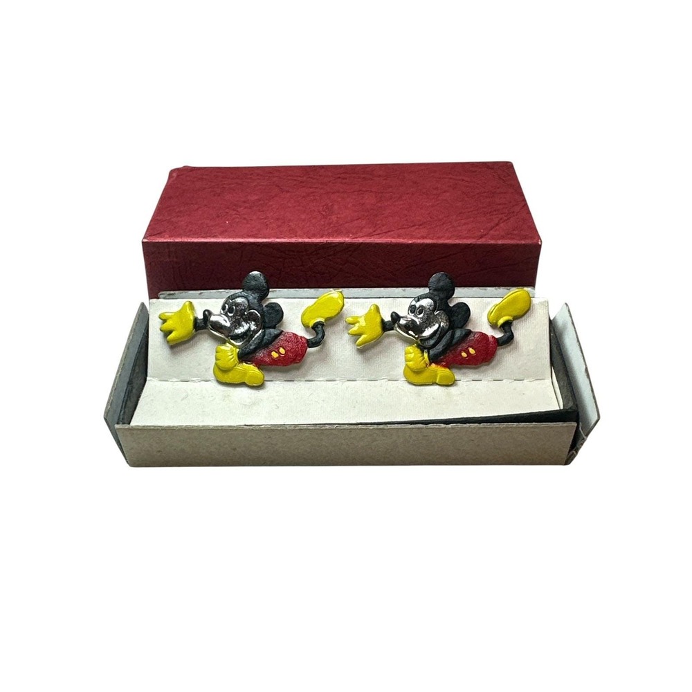 Vintage Mickey Mouse Hickok Men's Cufflinks Walt Disney Productions